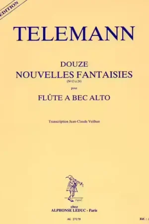 Leduc Telemann GF. PH. - Douze Nouvelles Fantaisies - Flute A Bec Alto - Best-seller