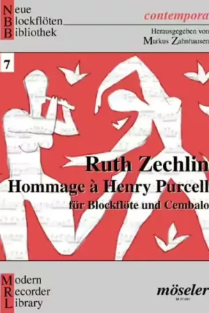 Bientôt épuisé - Moseler Zechlin Ruth - Hommage À Henry Purcell - Soprano- Or Ténor Recorder And Harpsichord