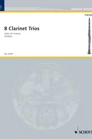 Schott 8 Clarinette Trios - 3 Clarinettes | Coup de cœur des clients