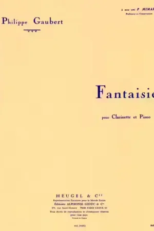 Produit tendance - Heugel Gaubert Philippe - Fantaisie - Clarinette