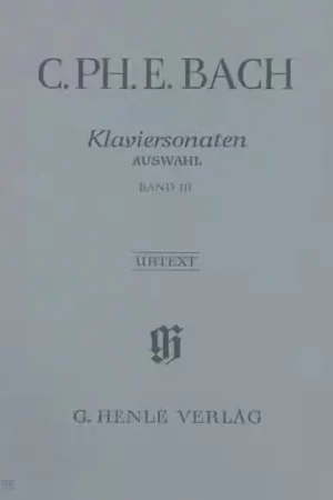 Expédition express | Henle Verlag C.P.E. - Selected Piano Sonatas Volume Iii