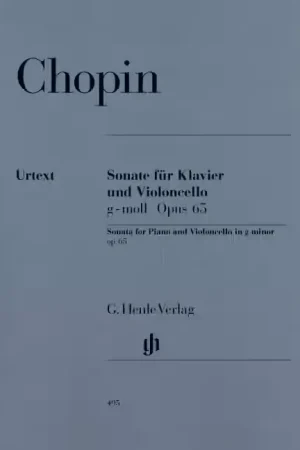 Prix exceptionnel | Henle Verlag Chopin F. - Sonata For Violoncello And Piano G Minor Op. 65