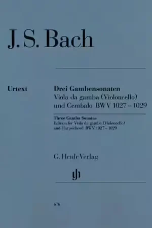 Henle Verlag Bach J.S. - Sonatas For Viola Da Gamba And Harpsichord BWV 1027-1029 | Direct usine