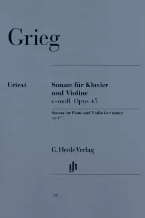 Henle Verlag Grieg E. - Violin Sonata C Minor Op. 45 | Prix exceptionnel