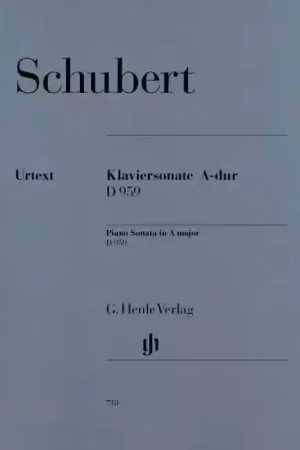 Quantité limitée - Henle Verlag Schubert - Sonate Pour Piano En La Majeur D 959 - Piano