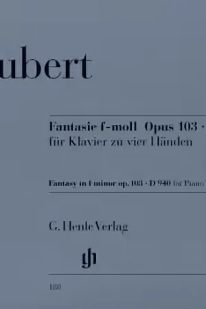 Nouveauté - Henle Verlag Schubert F. - Fantasy F Minor Op. 103 D 940