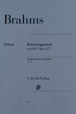 Prix en baisse | Henle Verlag Brahms J. - Piano Quartet G Minor Op. 25