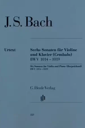 Tout juste ajouté - Henle Verlag Bach J.S. - 6 Sonatas For Violin And Piano (harpsichord) BWV 1014 - 1019