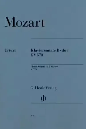 Henle Verlag MOZART W.A. - PIANO SONATA B FLAT MAJOR K. 570 - Très demandé