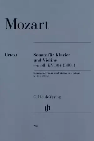 Tout juste disponible - Henle Verlag Mozart W.a. - Violin Sonata E Minor K. 304 (300C)