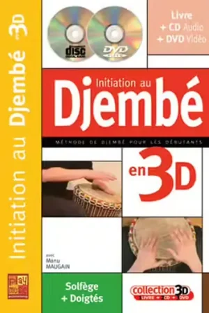 Play Music Publishing Maugain Manu - Initiation Au Djembe En 3D CD + DVD | Offre exceptionnelle