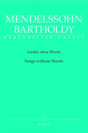 Barenreiter Mendelssohn Bartholdy F. - Lieder Ohne Worte - Piano - Économisez maintenant
