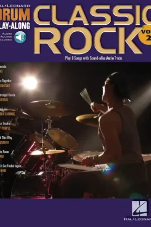 Qualité premium - Hal Leonard Drum Play Along Vol.02 Classic Rock + Audio En Ligne