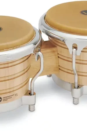 Plébiscité par les clients | Latin Percussion LP201AX-2- Bongos Generation II Naturel (accastillage Chrome)