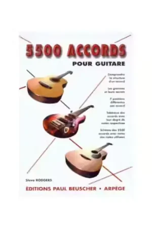 Nouveau en boutique | Paul Beuscher Publications Rodgers Steve - Accords Pour Guitare (5500)