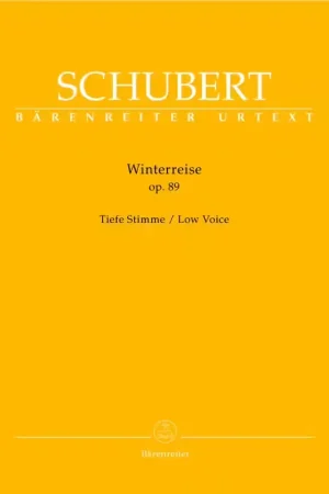 Barenreiter Schubert F. - Winterreise Op.89 D 911 - Voix Basse Piano | Nouveau