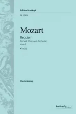 Edition Breitkopf Moz W.A. - Requiem En Do Mineur Kv 626 - Ch Choeur Piano | Prix mini