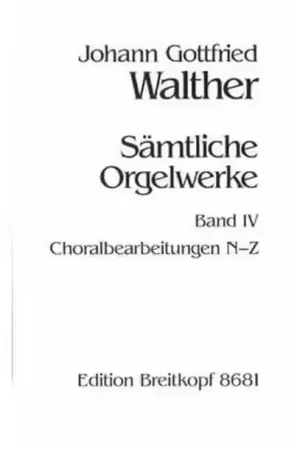 Bien noté - Edition Breitkopf Walther - Complete Organ Works - Orgue