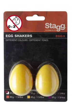 Stagg Paire Shaker Oeuf Plastique EGG-2 YW - Offre limitée