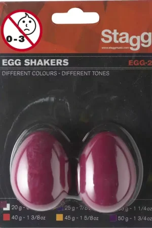 Stagg Paire Shaker Oeuf Plastique EGG-2 RD - Dernières pièces