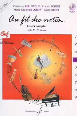 Billaudot Au Fil Des Notes Vol.4 Eleve + CD | Nouveau lancement