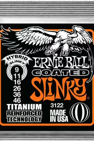 Top des ventes | Ernie Ball 3122 Coated Titanium Hybrid Slinky 9-46