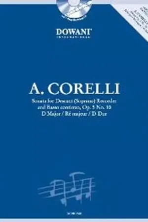 Dowani CORELLI A. - SONATA OP.5 N°10 RE MAJEUR - FLUTE A BEC SOPRANO BC - Produit phare