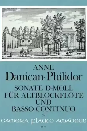Amadeus DANICAN-philidor Anne - Sonate En Re Mineur Pour Flute A Bec Alto et Basse Continue - Dernière chance