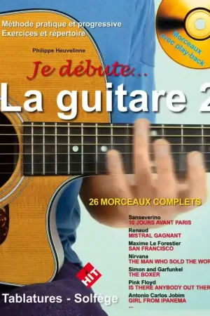 Nouveau en boutique | Hit Diffusion Heuveline P. - Je Debute La Guitare Vol.2 + CD