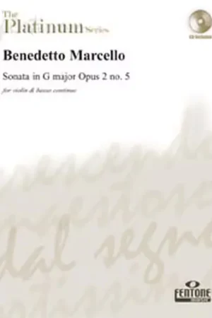 Déstockage | Fentone Music MARCELLO B. - SONATE OP 2 N°5 EN SOL MAJEUR + CD - VIOLON BC