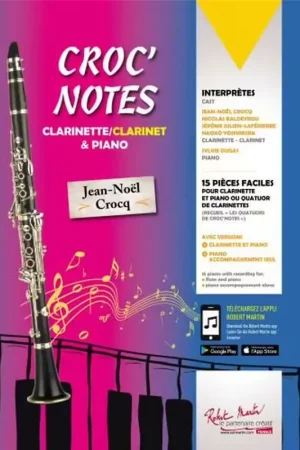 Robert Martin Croc'Notes Clarinette Et Piano | Tout juste ajouté