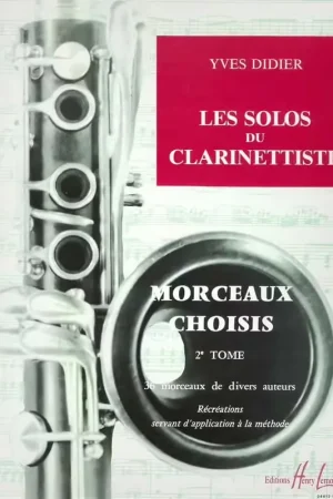 Lemoine Didier - Solos Du Clarinettiste Vol.2 (morceaux Choisis) - Clarinette - Très bien noté