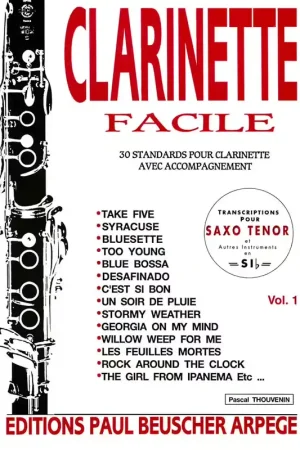 Paul Beuscher Publications Clarinette facile Vol 1 - Incontournable