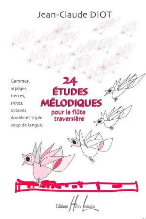 Prix réduit | Lemoine Diot JEAN-claude - Etudes Melodiques (24) - Flute