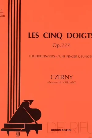 Edition Delrieu Czerny Carl - Les 5 Doigts Op.777 - Piano | Tendance