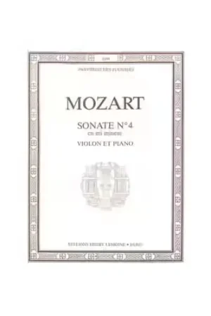 Stock limité - Lemoine Mozart - Sonate No.4 Mi Min. Vl/po - Violon et Piano