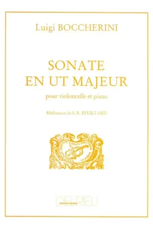 Edition Delrieu Boccherini L. - Sonate En Ut Maj. - Violoncelle Piano | Bonne affaire