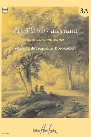 Lemoine Bonnardot Jacqueline - Les Plaisirs Du Ch Vol.3A + Cd - Voix Moyenne Piano - Offre à durée limitée