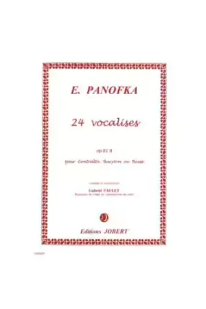 Jobert Panofka Heinrich - Vocalises Vol.2 Op.81B (24) - Voix Grave Piano | Prix choc