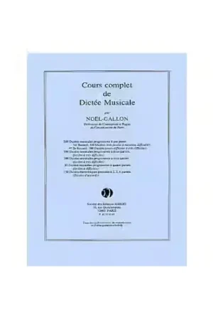 Déstockage - Jobert Noelgallon - Dictées Progress.1part.200 V.2 - Dictées Musicales