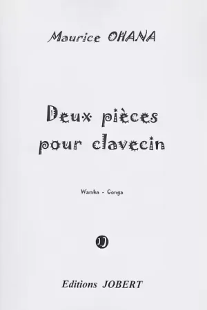 Prix cassé | Jobert Ohana - Pièces Clav (2) Wamba.conga - Clavecin