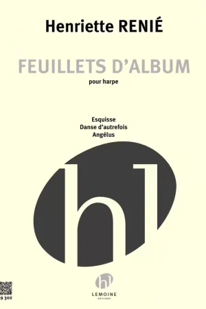 Super prix | Lemoine Renie Henriette - Feuillets D'album - Harpe