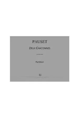 En stock - Lemoine Pauset - Chaconnes (2) - Alto