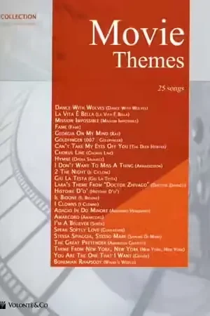 Volonte&Co Movie Themes Collection 25 Songs - PVG - Prix mini