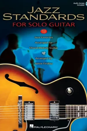 Prix spécial | Hal Leonard JAZZ STANDARDS FOR SOLO GUITAR + AUDIO EN LIGNE - GUITARE
