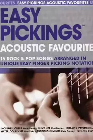 Wise Publications Easy Pickings Acoustic Favourites 16 Rock & Pop Songs - Guitare | Qualité supérieure