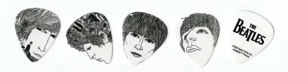 D'addario And Co Beatles Guitar Picks Revolver 10 Pack Heavy - Quantité limitée