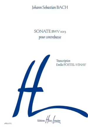 Lemoine Bach - Sonate BWV 1013 - Contrebasse | Produit phare
