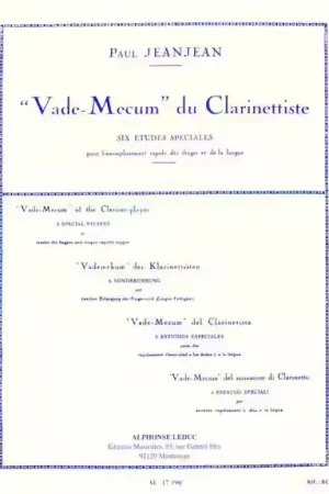 Tout juste ajouté - Leduc Jeanjean P. - Vademecum Du Clarinettiste - Etudes