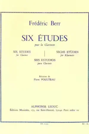 Leduc Berr Frederic - Six Etudes Pour Clarinette - Achetez en ligne